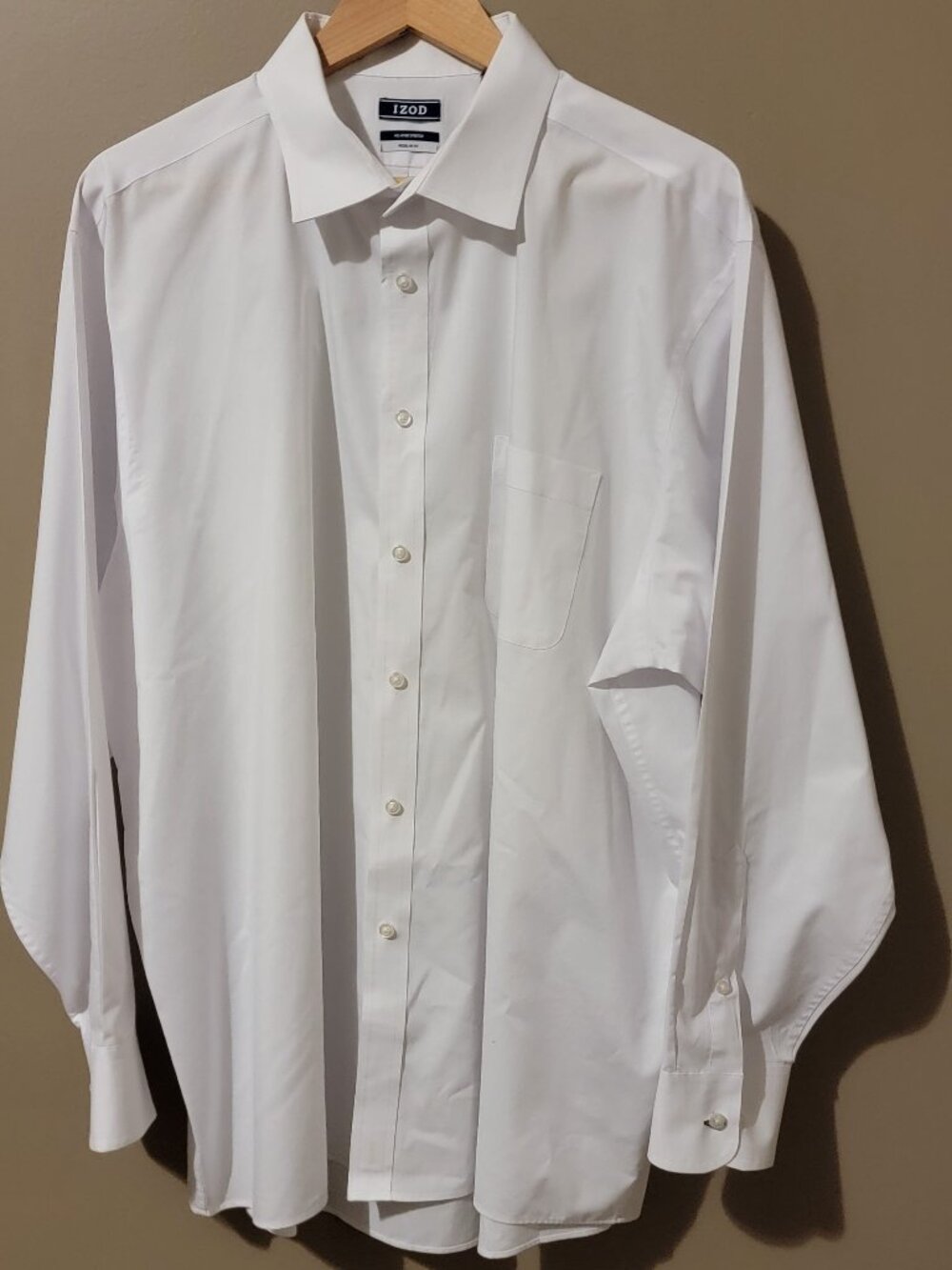 IZOD - Long-Sleeve White Dress Shirt - 2XL